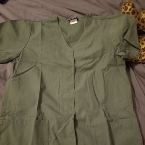 Hunter Green Scrub Top